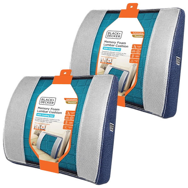 BLACK+DECKER Gel Lumbar Cushions 2-Pack