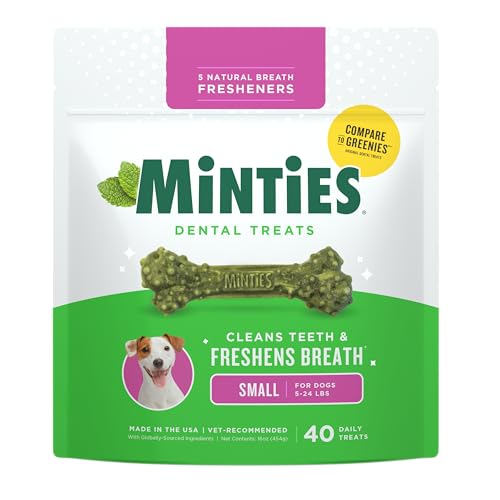 Minties Dog Dental Bone Treats 40 Count Deal