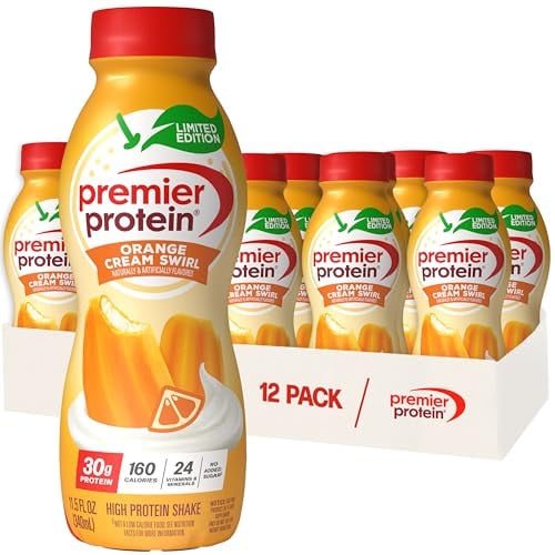 Premier Protein Shake Orange Cream Swirl 12-Pack Deal