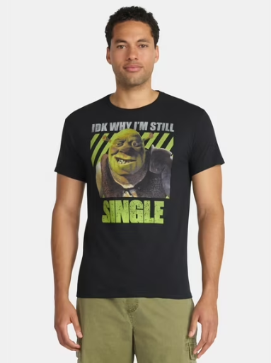 Shrek Men's and Big Men's Graphic Tee S-3XL