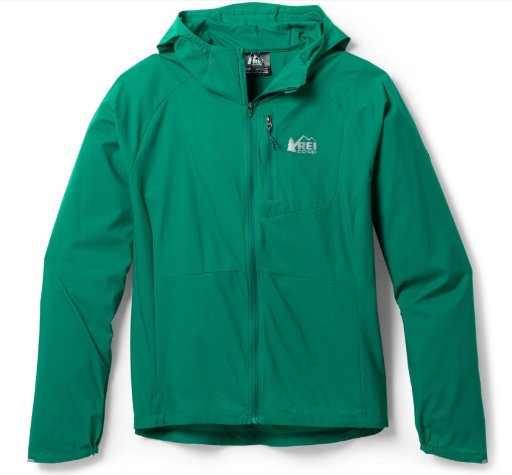 REI Co-op Swiftland Women's Windshell Running Jacket Malachite Green Deal