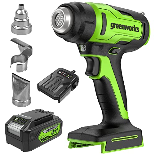 Greenworks 24V Cordless Heat Gun Kit w/ 4.0Ah Battery & Charger