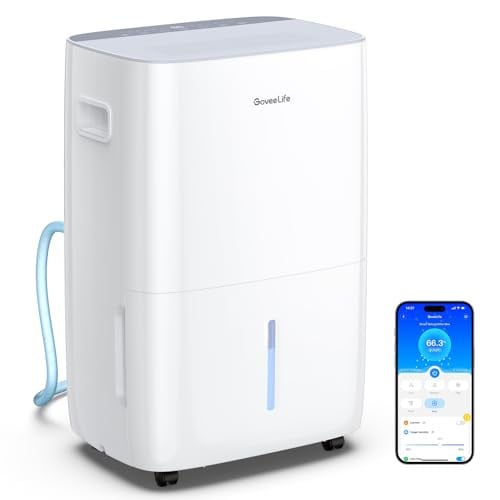 GoveeLife Smart WiFi Dehumidifier for Basement 135-Pint 4,500 Sq.Ft
