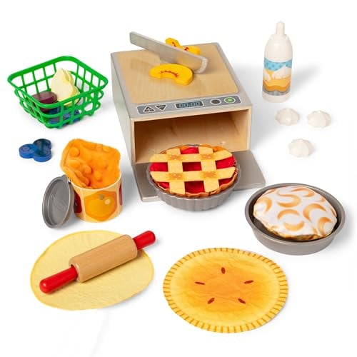 Melissa & Doug Make and Bake Pies Pretend Play Food Set with Squishy Dough