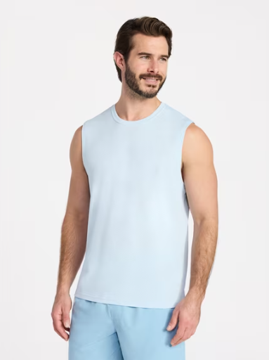Athletic Works Men's Sleeveless Mesh Muscle Tee, Sizes XS-5XL