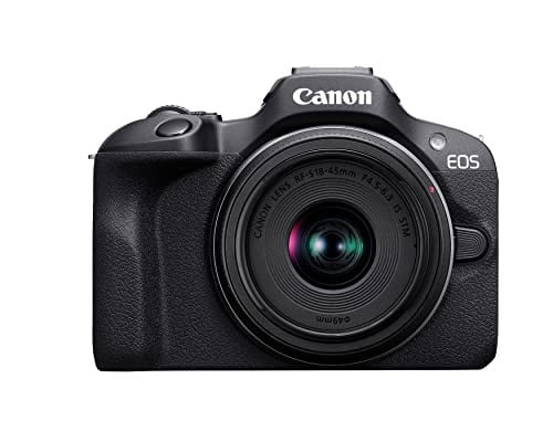 Canon EOS R100 Mirrorless Camera with 18-45mm and 55-210mm Lenses (Used, Like New) Deal