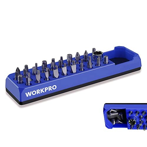 WORKPRO Magnetic Hex Bit Holder 39-Hole Organizer Tray Deal