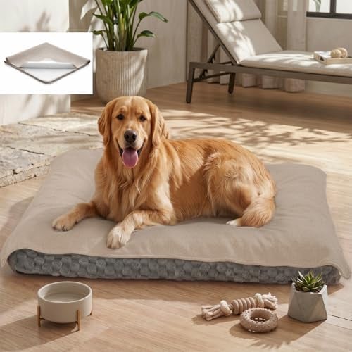 MontVoo Washable Dog Bed Cover w/ Waterproof PU Backing 14" x 20"