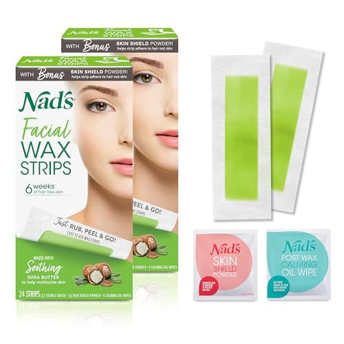 Nad's Facial Wax Strips 48-Count (Fragrance Free)