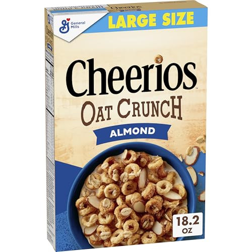 Cheerios Oat Crunch Almond Breakfast Cereal 18.2-Oz