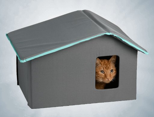 Frisco Extra Wide Indoor Heated Cat House (Grey or Green)