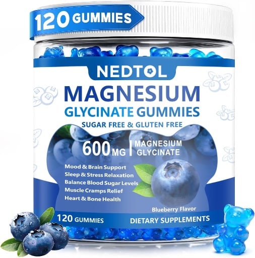 Nedtol Magnesium Glycinate Gummies 600mg Deal