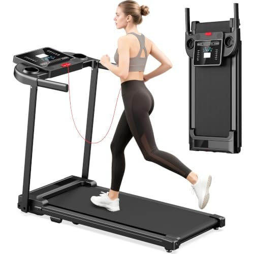 Foldable Walking Pad Treadmill with Handle Bar Deal
