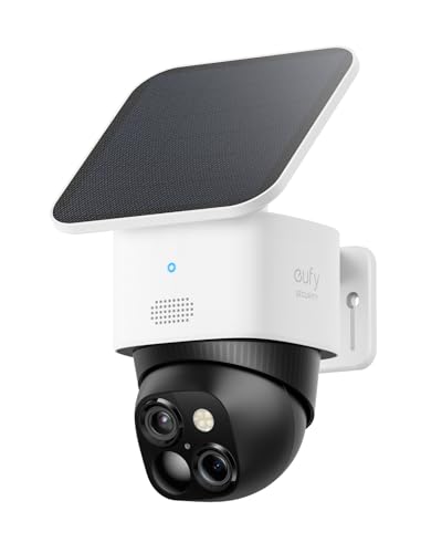 eufy Security SoloCam S340 3K Dual-Lens Solar Wireless Outdoor Security Camera