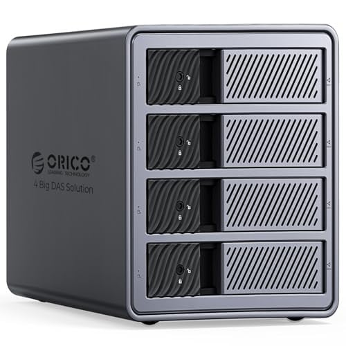 ORICO 4 Bay Raid Hard Drive Enclosure Support 8 RAID Modes for 3.5inch HDD