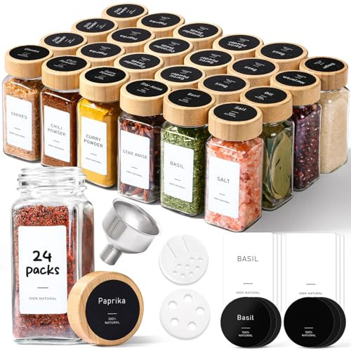 Amazon: Amazon - ComSaf Spice Jars with Label 4 oz 24-Pack $17.99 — $17.99