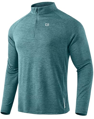 G Gradual Men's Quarter-Zip Long-Sleeve Athletic Shirt Deal