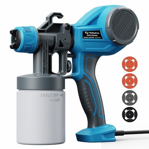 Tilswall Electric Ultra-Light Paint Sprayer w/ 4 Nozzles (600ml)
