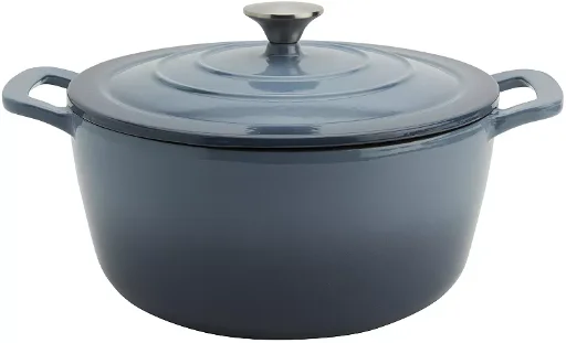 Mingle & Co. 7-Quart Enameled Cast Iron Dutch Oven