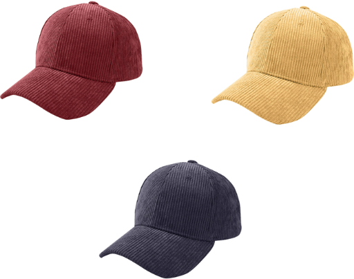 Modelo Corduroy Unisex Snapback Baseball Cap, One Size