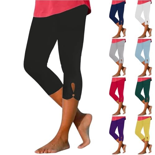 Capri Leggings High Waisted Tummy Control Yoga Pants Deal