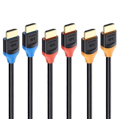 Cable Matters Ultra High Speed HDMI Certified 3-Pack 48Gbps 8K HDMI Cable 6.6 ft / 2m Deal