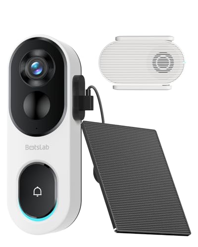BOTSLAB Solar Powered Wireless Doorbell Camera Deal