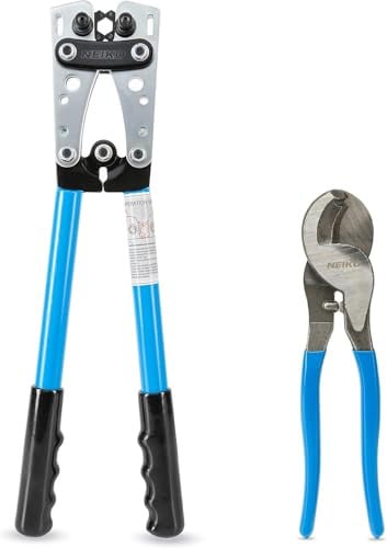 NEIKO Lug Crimping Plier and Cable Cutter Set