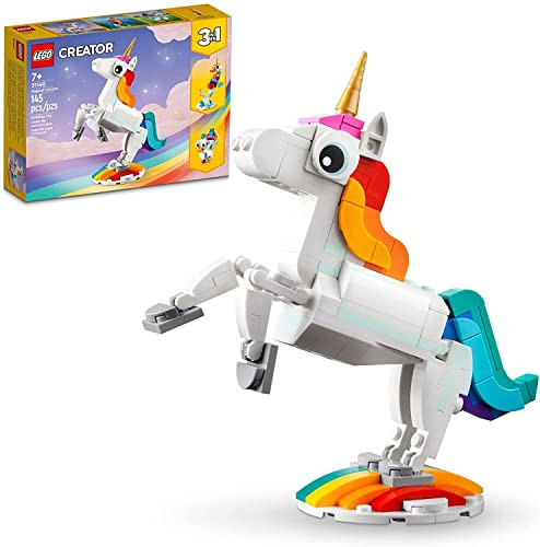 LEGO Creator 3 in 1 Magical Unicorn Buildable Toys (31140) 145-pc