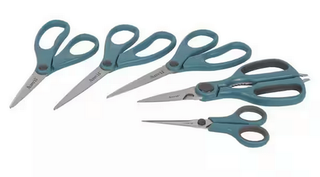 Anvil Straight Scissors 5 Piece Set