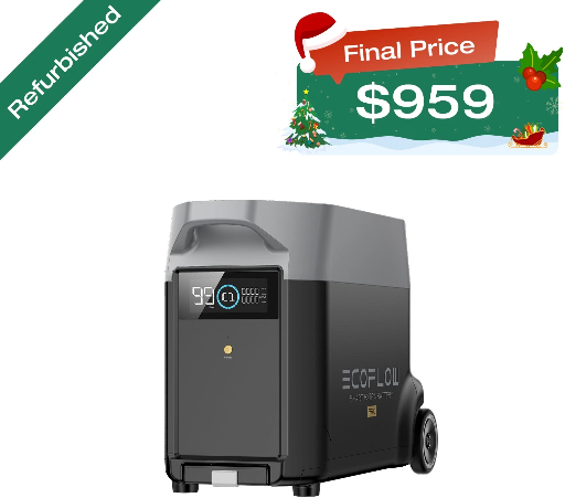 EcoFlow DELTA Pro Generator Extra Battery 3600Wh LFP Certified Refurbished