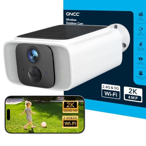 GNCC Solar Security Camera Wireless Outdoor 4MP Deal