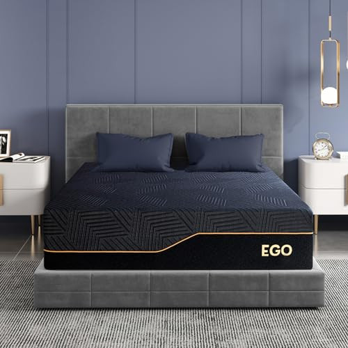 14" EGOHOME King Size Cooling Copper Gel Memory Foam Mattress