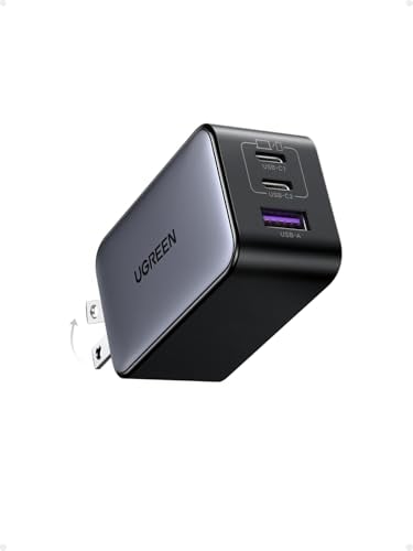 UGREEN 65W Nexode 3-Port USB-C GaN Wall Block