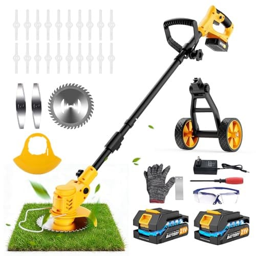 Electric Weed Wacker Cordless with 3 Types Blades Deal