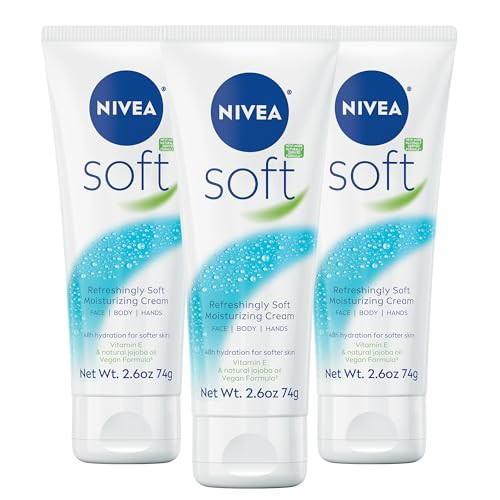 NIVEA Soft Refreshingly Soft Moisturizing Cream 2 x 3-Pack 2.6-Oz