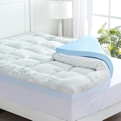 DownCool Dual Layer 4" Memory Foam Topper Full Deal