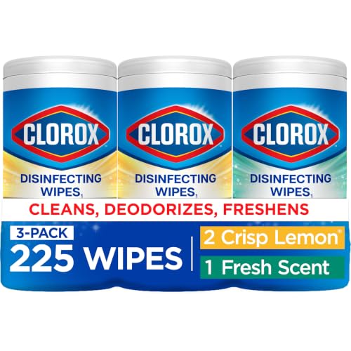 5 x 3-Pack 75-Count Clorox Disinfecting Wipes (Fresh Scent & Crisp Lemon) Deal
