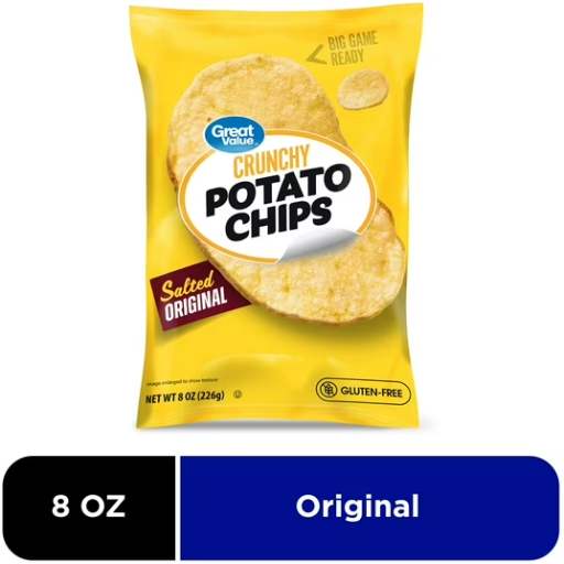 Great Value Potato Chips 7.75-8 Ounce Deal