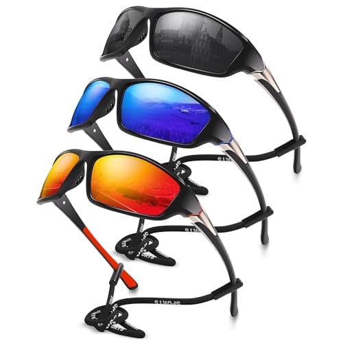 3-Pack Polarized Sports Sunglasses for Men Deal