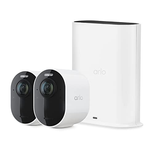 Arlo 2-Pack Ultra 2 4K HDR Spotlight Cameras + SmartHub