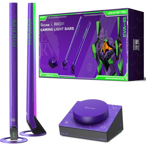 Govee x Evangelion RGBIC Wi-Fi Gaming Light Bars w/ Smart Controller