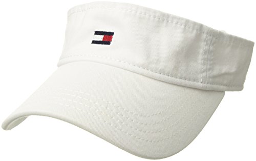 Tommy Hilfiger Men's Essential Flag Golf Visor Classic White