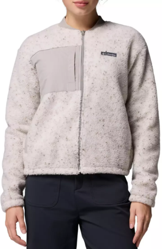 Columbia Women's Stellar Path Fleece Full-Zip Bomber Jacket (Rich Wine) Deal