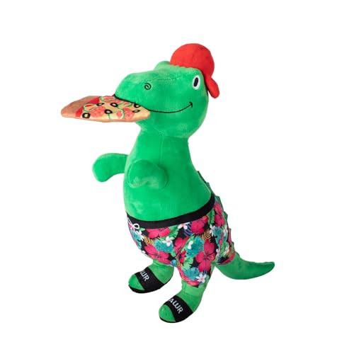 Fringe Studio Pizzasaurus REX Plush Dog Toy 13" h