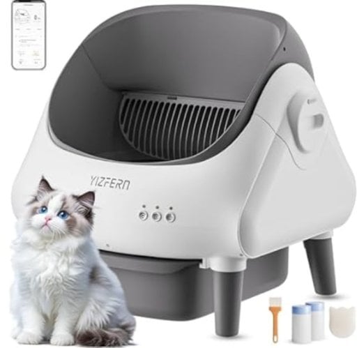 YIZFERN Self-Cleaning Automatic Cat Litter Box w/ Safety Protection & Odor Control Deal