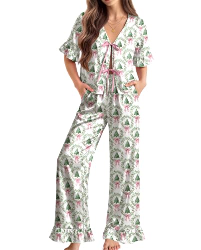 Ekouaer Silk Pajama