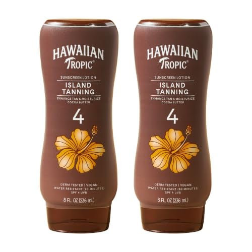 Hawaiian Tropic Island Tanning Lotion SPF 4 2-Pack Deal
