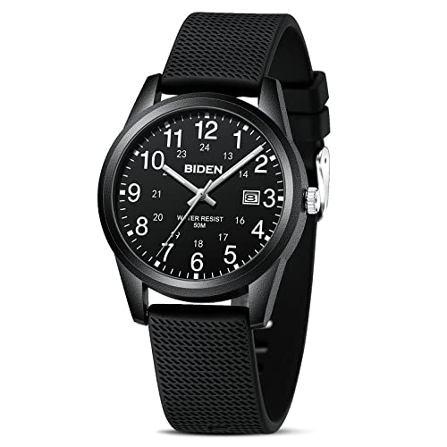 LN LENQIN 40mm Analog Quartz Sports Watch w/ Glow Dial & Second Hand Deal