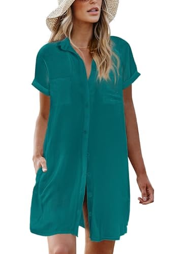 AI'MAGE Bikini Swimsuit Coverup Button Up Shirt Deal